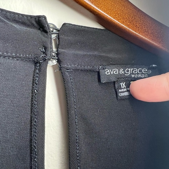 Black Sheer Blouse - Picture 3 of 4